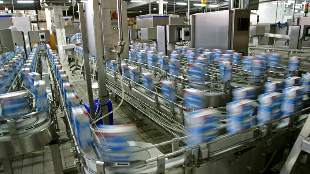 Soda Cans on a Conveyor Belt